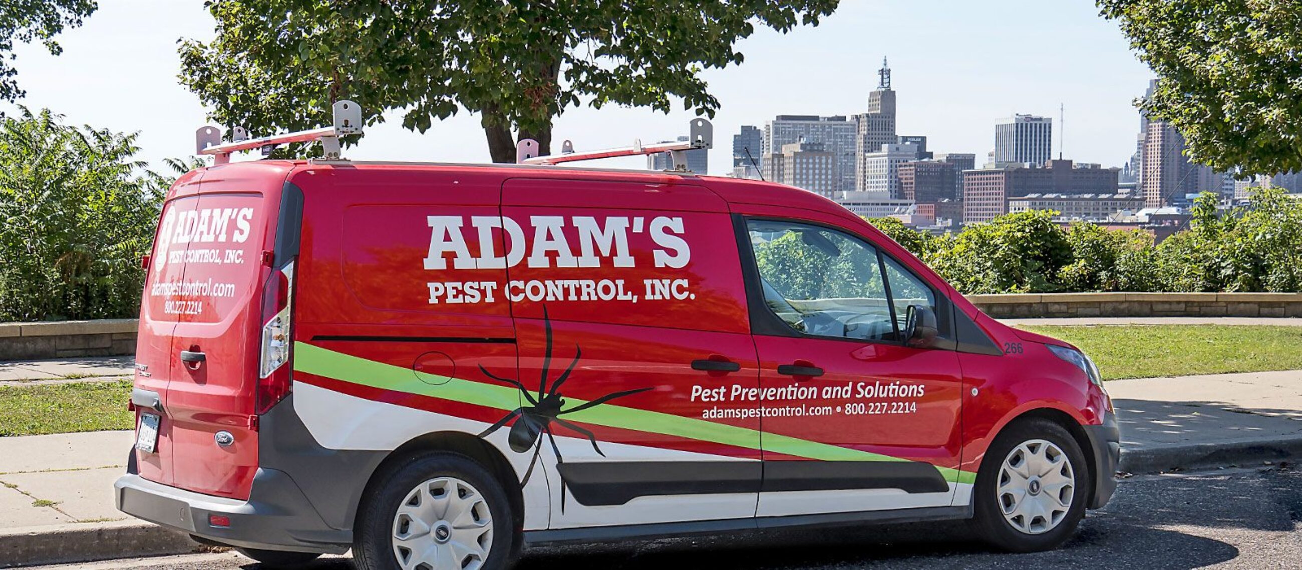 Adam’s Pest Control Van In St. Paul Adam's Pest Control Van In St. Paul