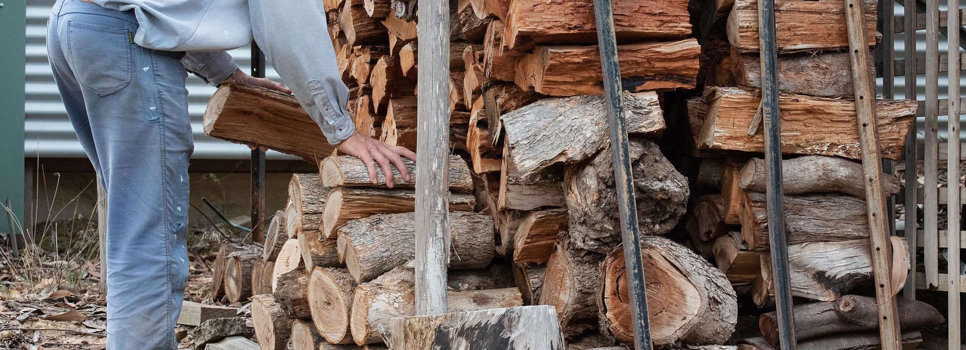 Stacking firewood