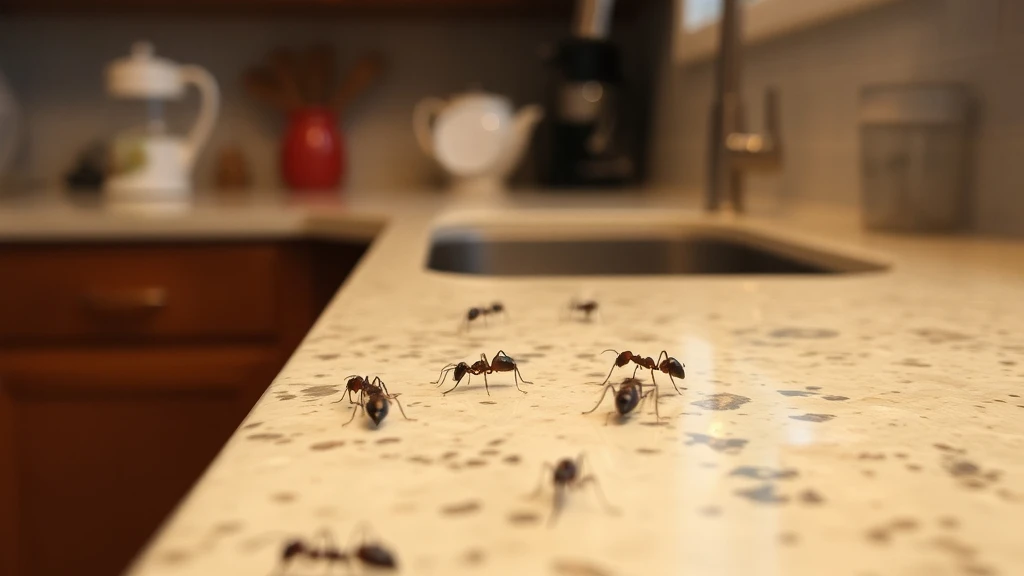 Ants on the counter 