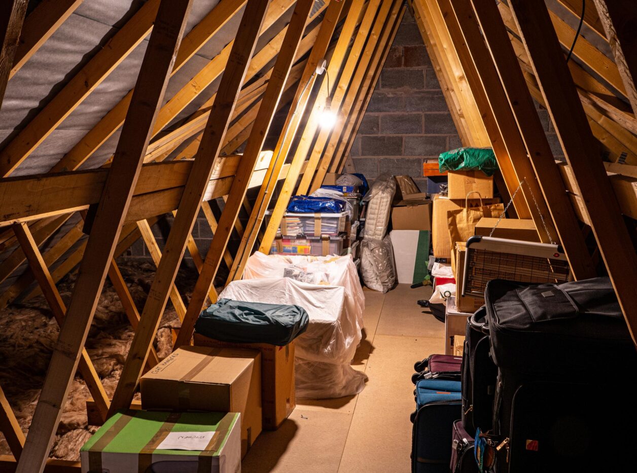 Attic With Boxes